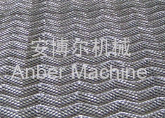 Corrugated expanded metal mesh