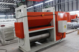 Flattening machine for expanded mesh