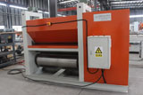 Flattening machine for expanded mesh